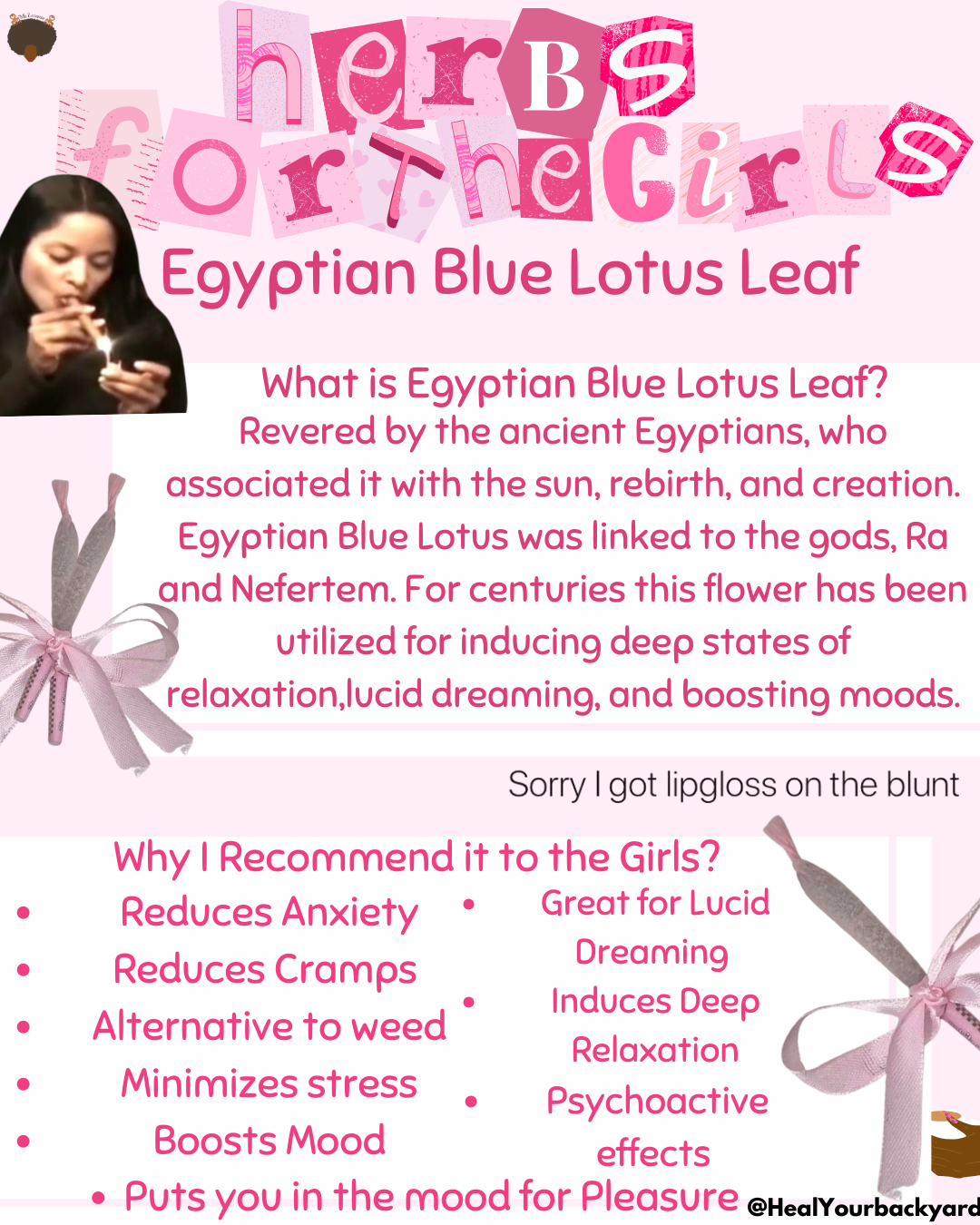 Herbs for the Girls: Egyptian Blue Lotus Leaf